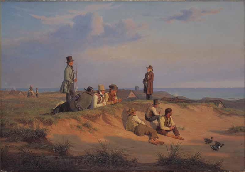 martinus rorbye Men of Skagen a summer evening in fair wheather Spain oil painting art